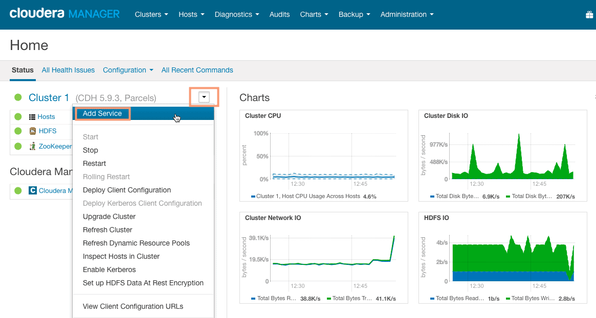 add service using cloudera manager CCA 131