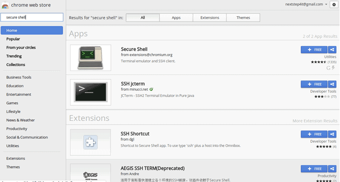 install secure shell on chrome