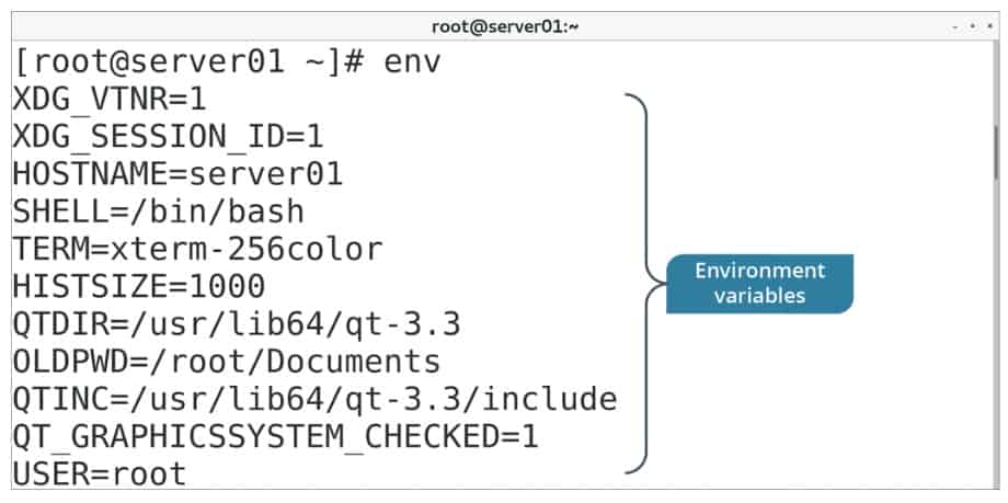 env command examples in Linux