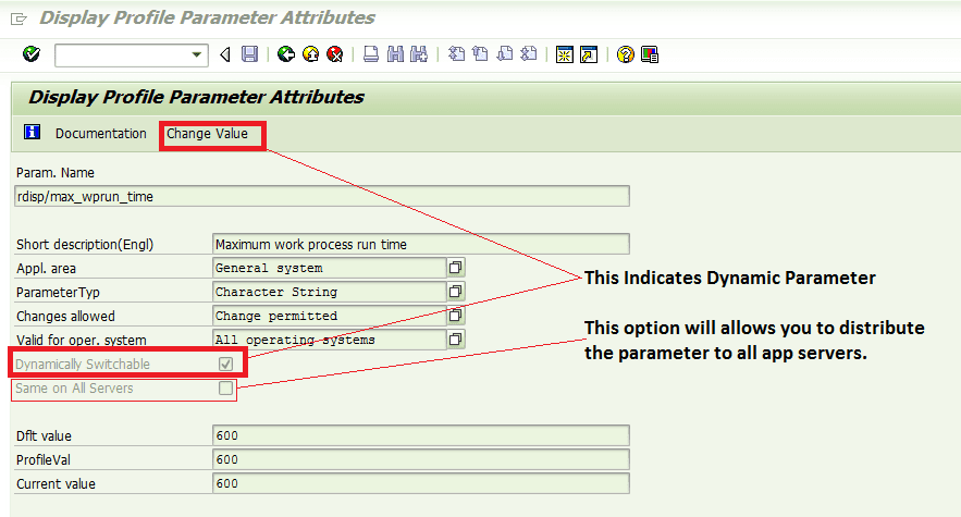 RZ11 Profile parameter