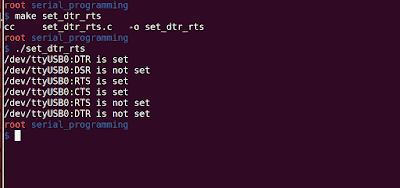 Reading/Writing Status of Control Lines: DTR/RTS/CTS/DSR